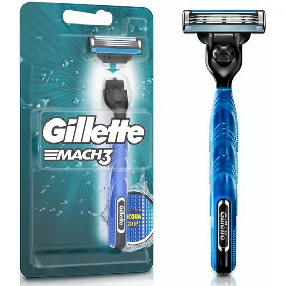 Gillette Mach 3 Aparelho De Barbear (Original)