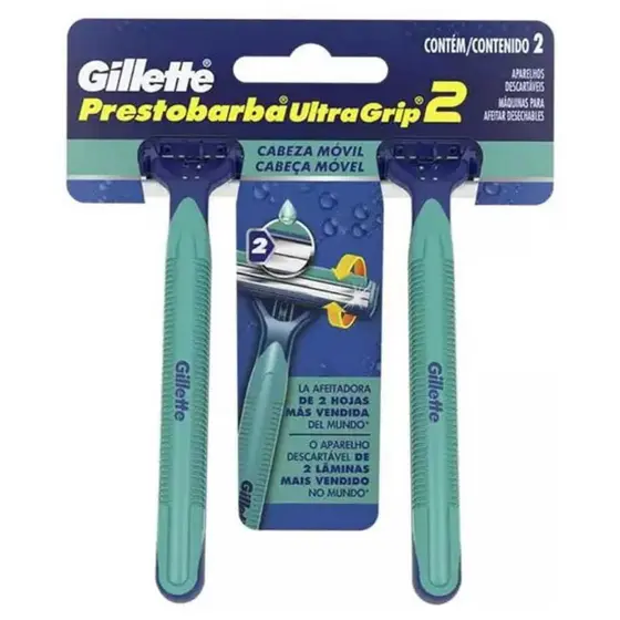 Aparelho De Barbear Gillette Ultra Grip C/2 Unidades
