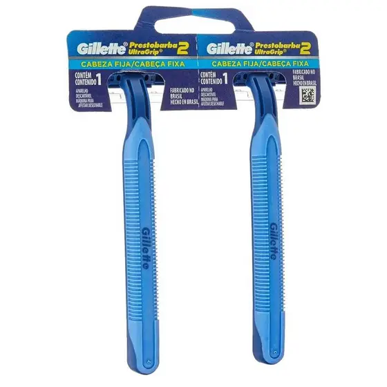 Aparelho De Barbear Gillette Ultra Grip Fixo C/2 Unidades
