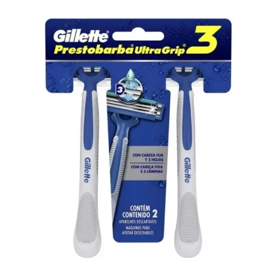 Aparelho De Barbear Ultra Grip Gillette C/2 Unidades