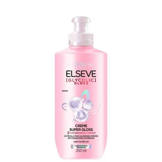 Creme para pentear elseve glycolic gloss 250ml