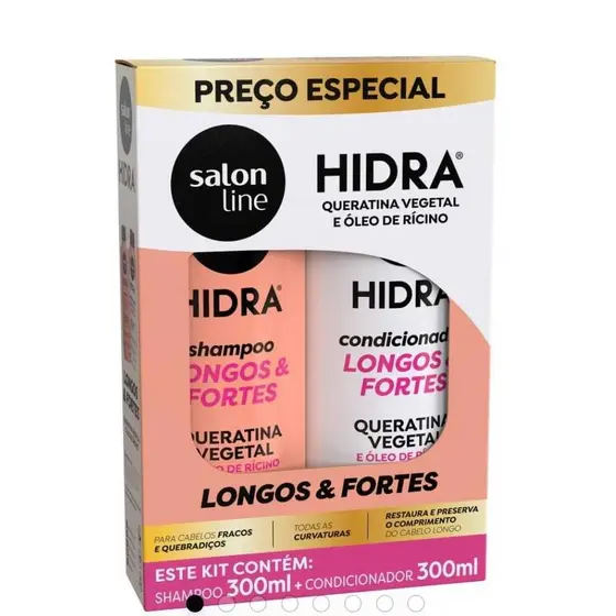 Kit Salon Line Hidra Shampoo 300ml + Condicionador 300ml (Escolha)