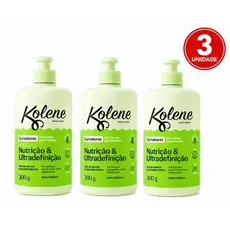 Promoção 3 Gel Creme para Pentear Kolene Curvaturas 300ml