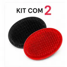 Pente Masculino Oval de Bolso Cabelo Barba 2uni