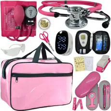 Kit Enfermagem Bolsa Top Promocao Completo Aparelho Pressao Estetoscopio
