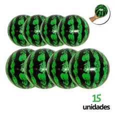 15 Bola Melancia de Vinil Festas, Praia e Eventos 25x25cm