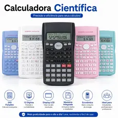 Calculadora Científica Multifuncional Visor Operações Matemáticas Avançadas Funções Trigonométricas
