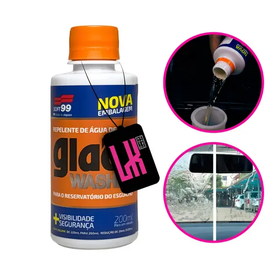Glaco Washer Soft99 200ml - Aditivo De Reservatório Repelente Água Chuva
