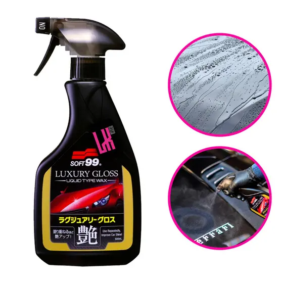 Luxury Gloss 500ml Soft99  - Cera Liquida Carnauba Quick Detail