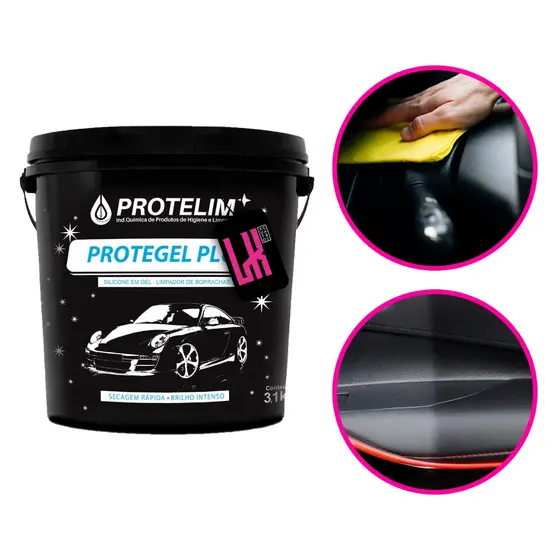 PROTEGEL PLUS 3,1KG - Silicone Gel Automotivo Uso Externo e Interno