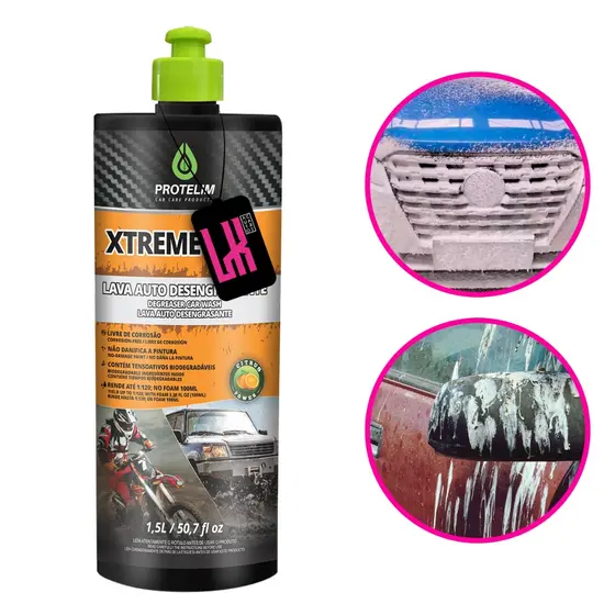 XTREME MOL 1,5L Protelim - Shampoo Desengraxante Automotivo