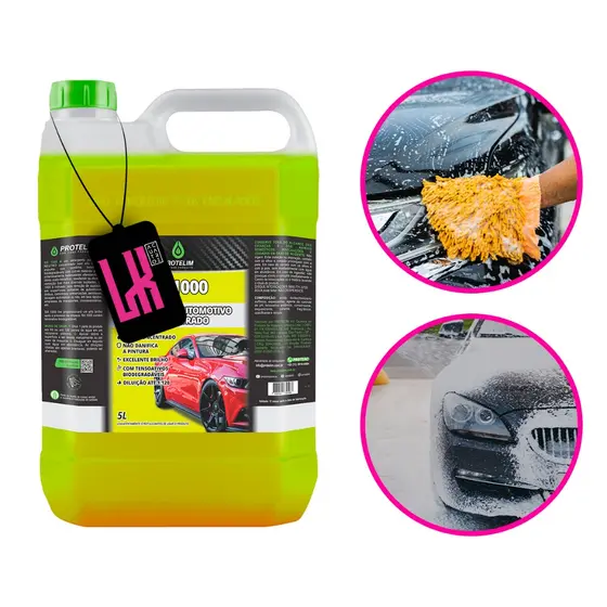 Prot Sh1000 5L Protelim - Shampoo Neutro Concentrado Automotivo