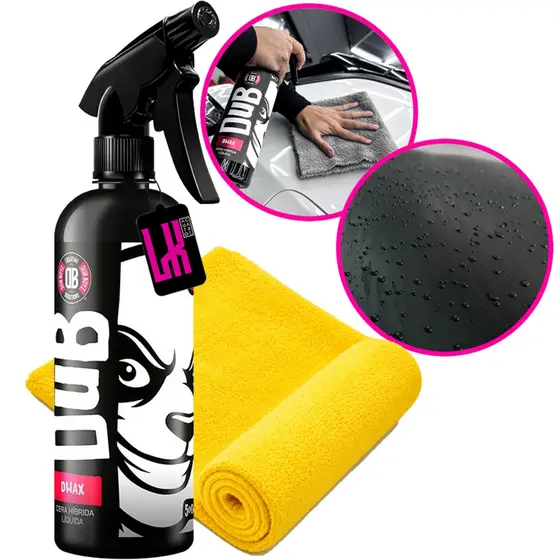 D wax Spray 500ml Dub Boyz  Cera Automotiva Liquida Brilho Protecao Repelente a Agua Borrifador
