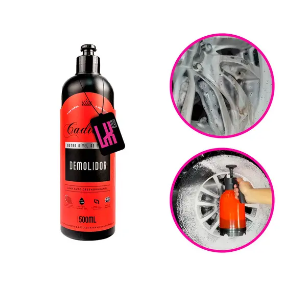 Demolidor 500ml Cadillac Shampo Desengraxante Pré Lavagem