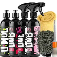 Kit Lavagem Automotiva Dub Boyz Shampoo Neutro Desincrustante Pre Lavagem Cera Brilho Proteção Apc