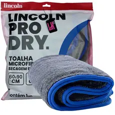 Toalha Secagem Microfibra Premium 60x90 600gsm Lincoln Enxuga Seca Carro