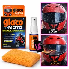 GLACO MOTO 20ML SOFT99 REPELENTE AGUA CHUVA VISEIRA MOTO