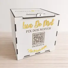 Caixa para Casamento Lua de Mel Gravata Sapatinho da Noiva Personalizada com Nomes e Cores