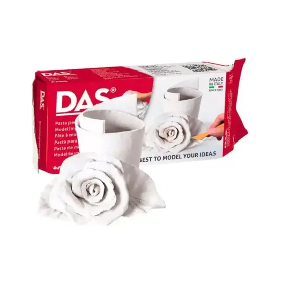 Massa para Modelar Cerâmica Fria (250g, 500g e 1KG) Branca Terracota e Stone - DAS