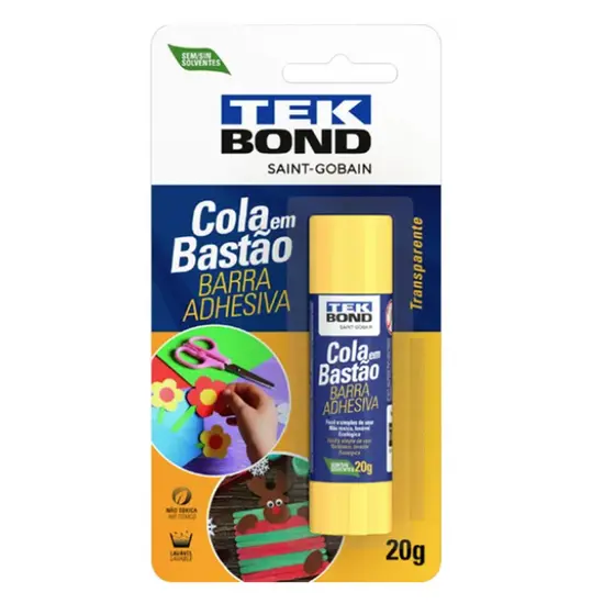 Cola Bastão Escolar Blister 20g Tekbond